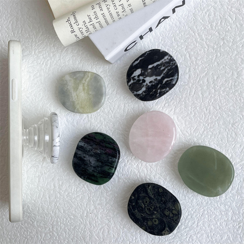 Natural Stone Air Bag Mobile Phone Bracket - Image 2