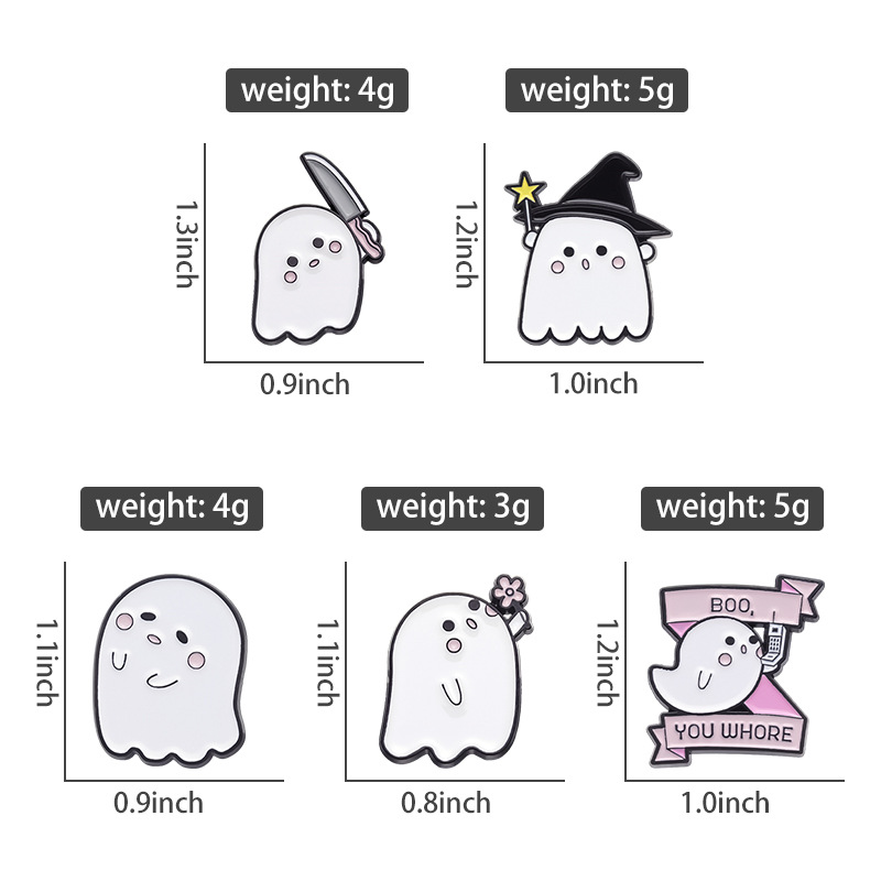 Title 6, Halloween Cute Little Ghost Modeling Golden M B...