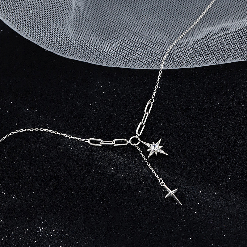 Women's Niche Sterling Silver Hexagram Necklace