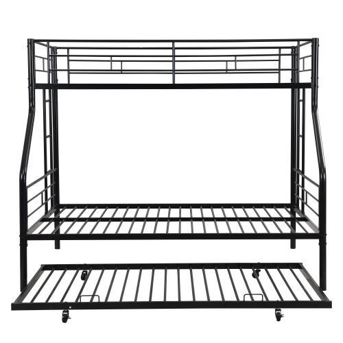 Twin Over Full With Trundle Metal Bunk Bed view 8