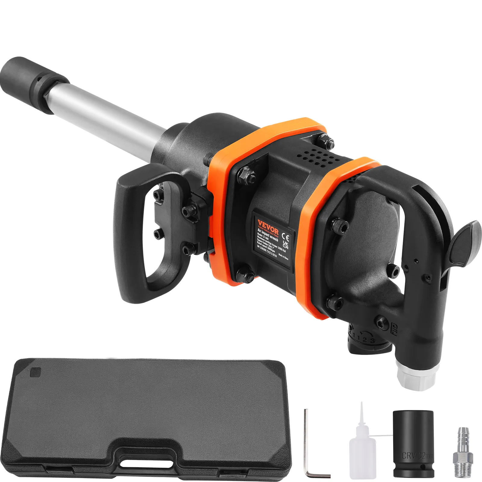 VEVOR 1 Inch Air Impact Wrench, Up