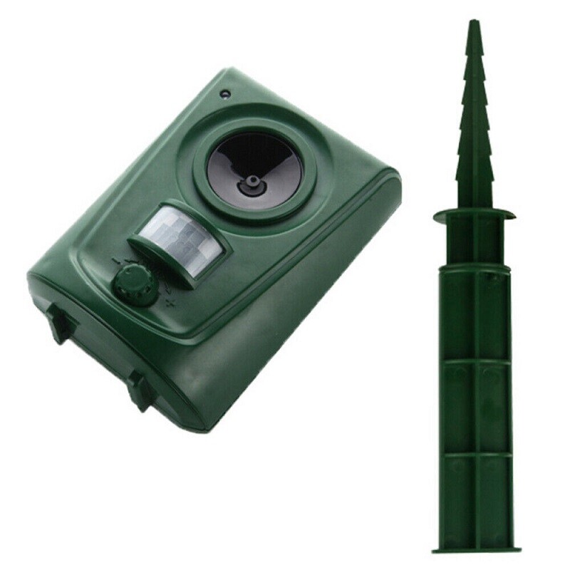 Battery Ultrasonic Garden Deterrent Repeller Animal Bird