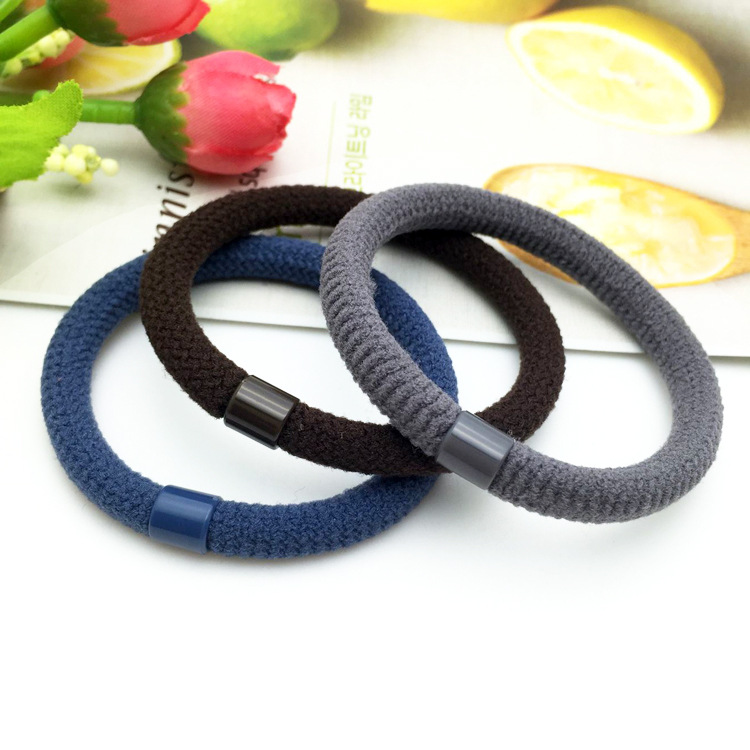 Simple Women's Solid Color Rubber Band Head Rope