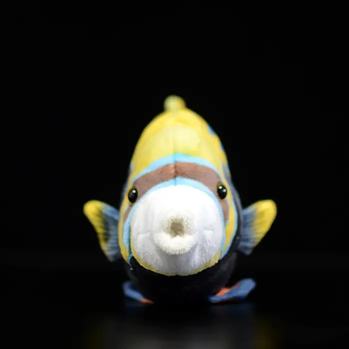 Cute Tropical Fish Emperor Angelfish Doll Simulation