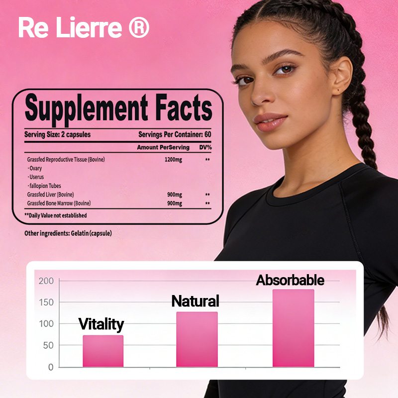 Re Lierre Female Enhancement Dietary Supplement, Help Balance Energy Levels, Support Womens Daily Physical Health, Women Wellness Nutritional Supplement 2