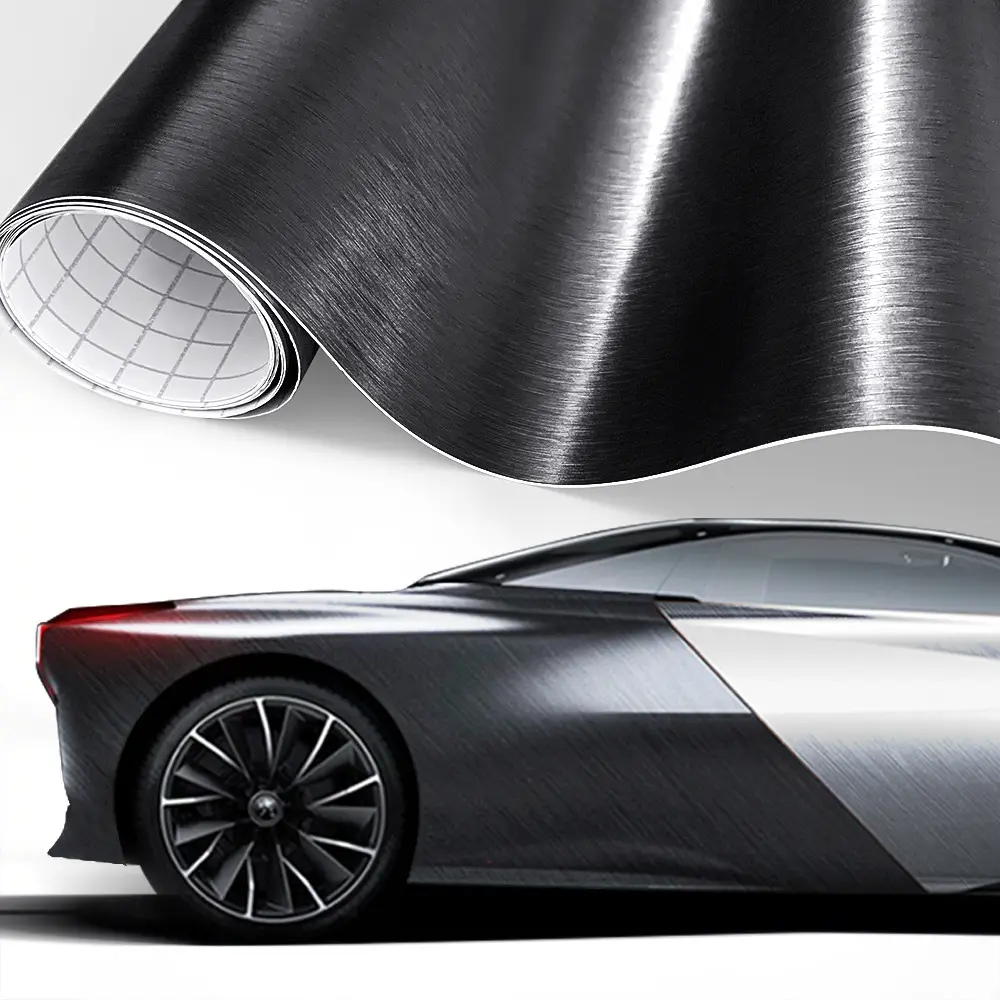 Car Styling Glossy Black 5D Carbon Fiber