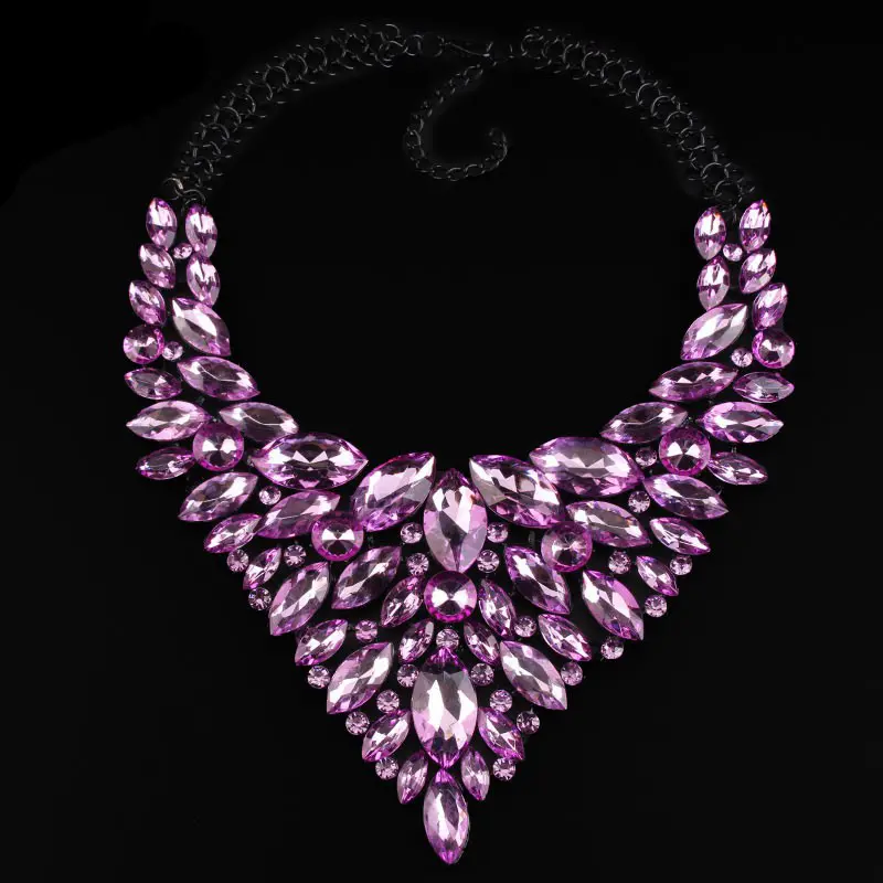 Alloy Rhinestone Necklace Luxury Full Diamond Sweater