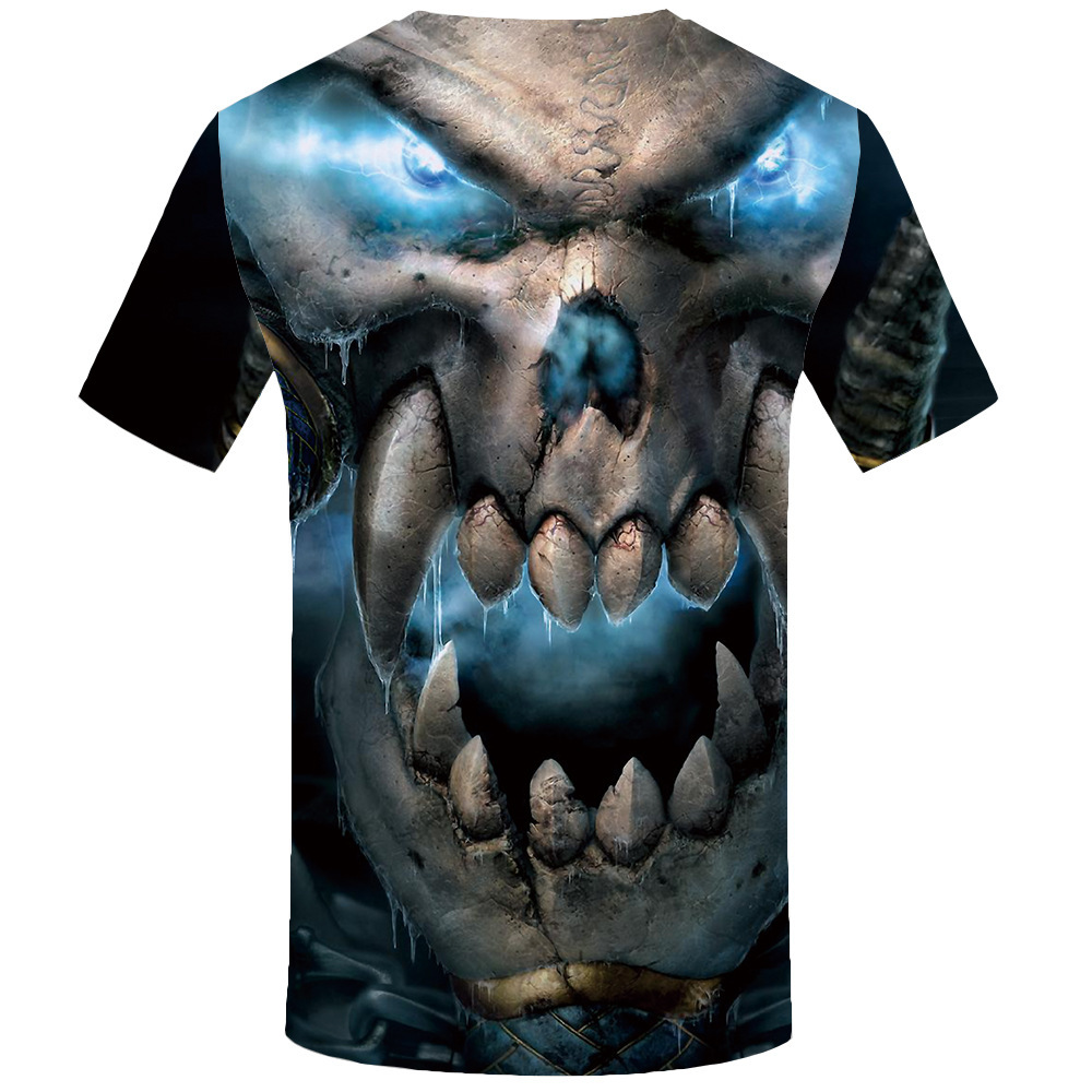 Title 3, Skull 3D digitaal printen trend pullover T-shir...