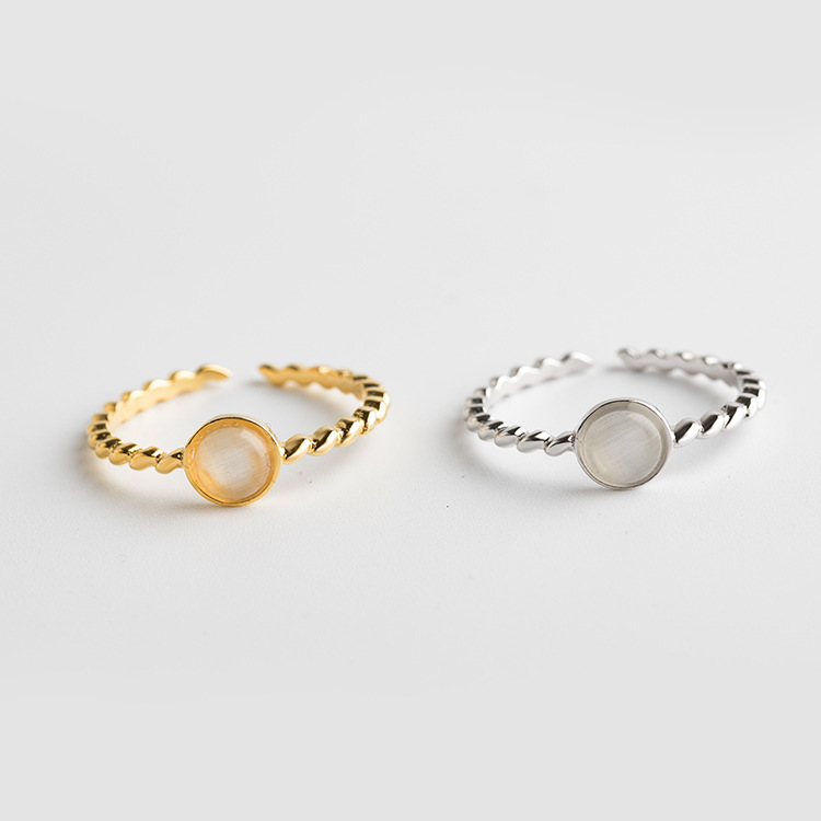 New S925 Sterling Silver Ring For Women Is Simple And Personalized