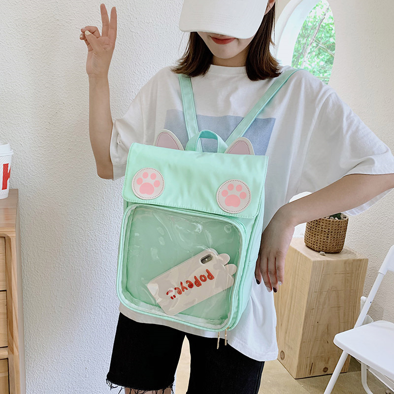 Title 7, Korean Cute Cartoon Cat Ear Girl Backpack