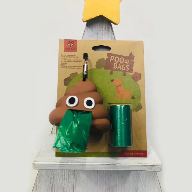 FOFOS Two Beavers Outdoor Dog Walking Portable Urinal Stool Shape Stool Bag Distributor Dog Shit Bag As Shown - Shop at LoveMi