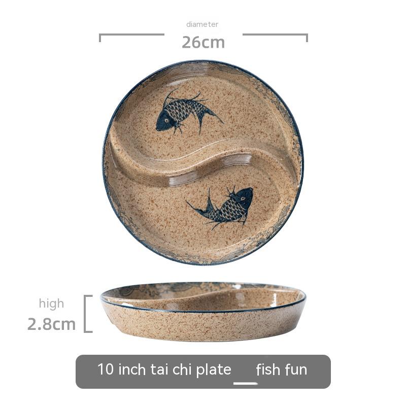 10 Inch Happy Fish Plate