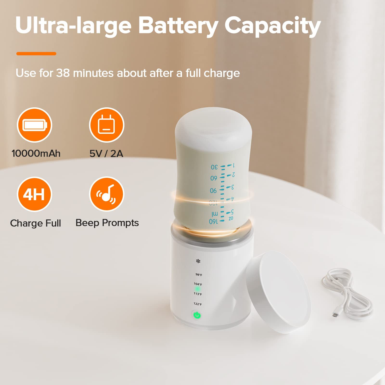 Portable Multi-function Wireless Milk Warmer