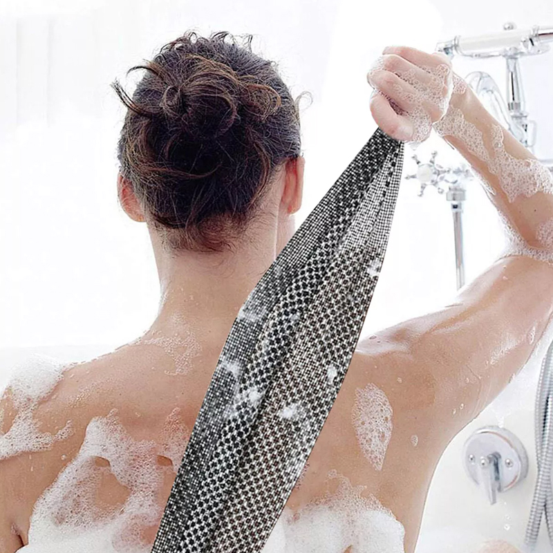 Body Cleaning Back Scrubber Exfoliating Bath Towel Washcloth Shower — image 11