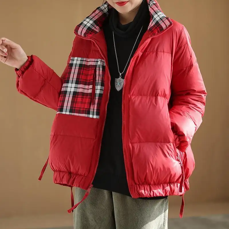 Women's Winter Stand-up Collar Lightweight Loose Slim