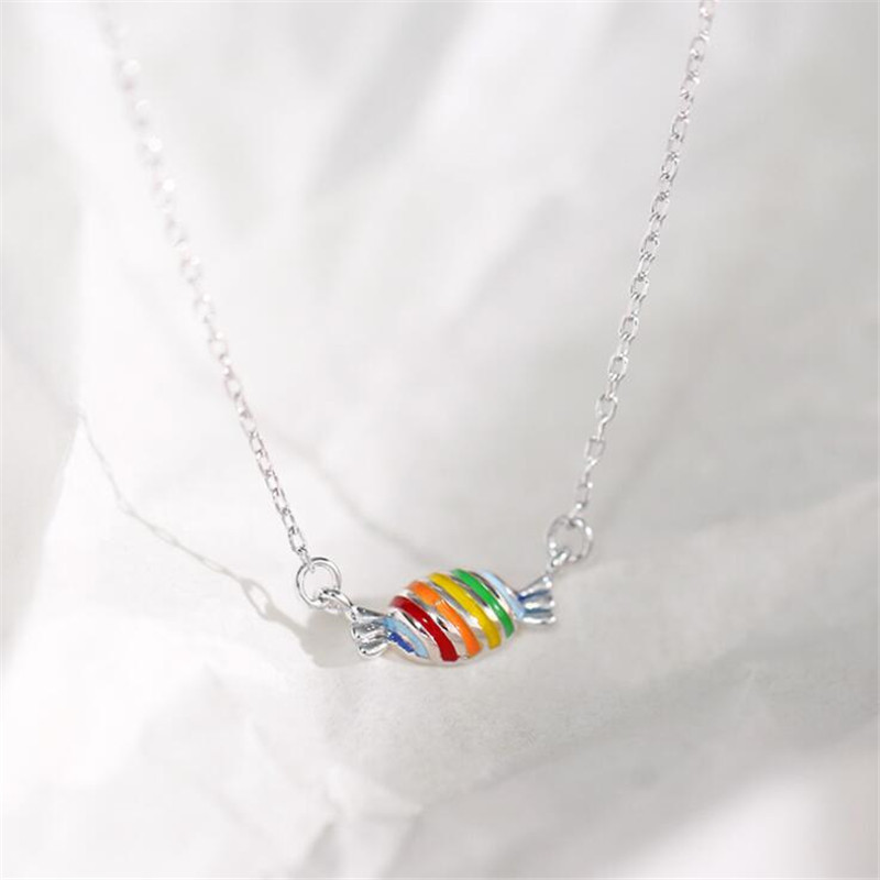 Title 1, Korean Fashion Cute Sweet Rainbow Candy Drop Oi...