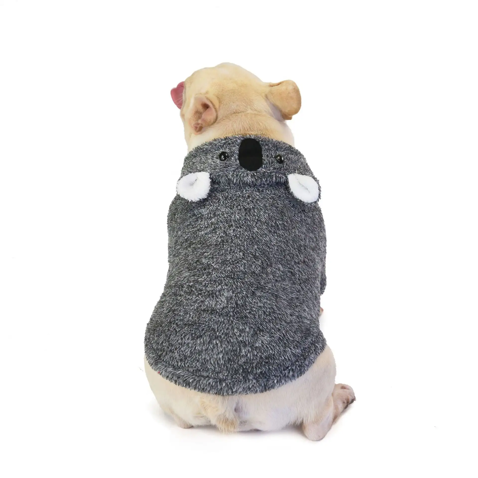 Pet Coral Fleece Thickening Sloth Bear Shaped Dog Clothes