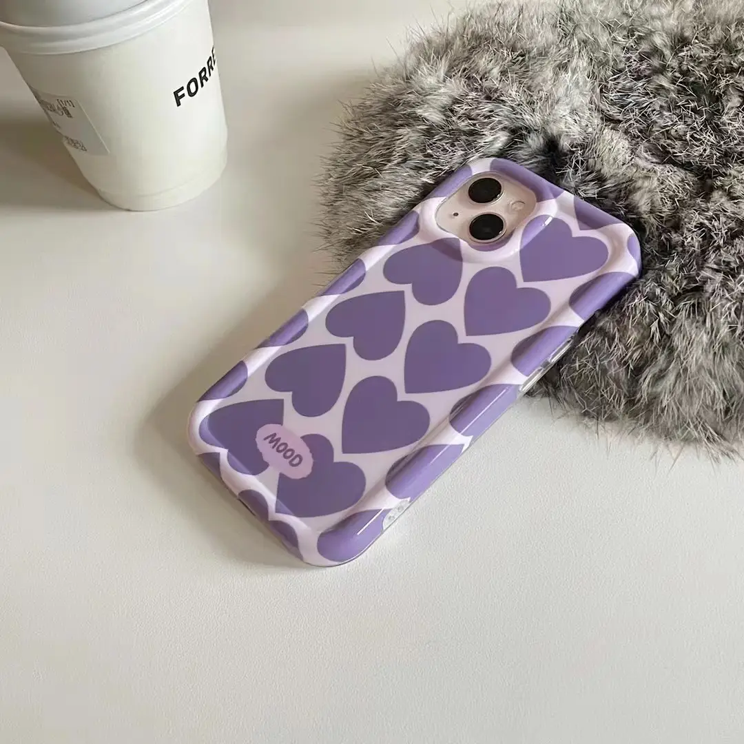 Girl Purple Love Suitable For Mobile Phone Case