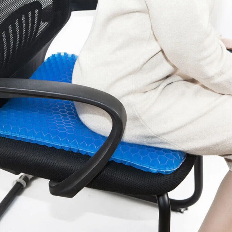Honeycomb Breathable Gel Seat Cushion Cooling Double Thick Egg Sitting Pad Mat — image 6