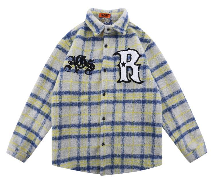 Men's And Women's Hip Hop Thick Shirt Coat Couple Tops