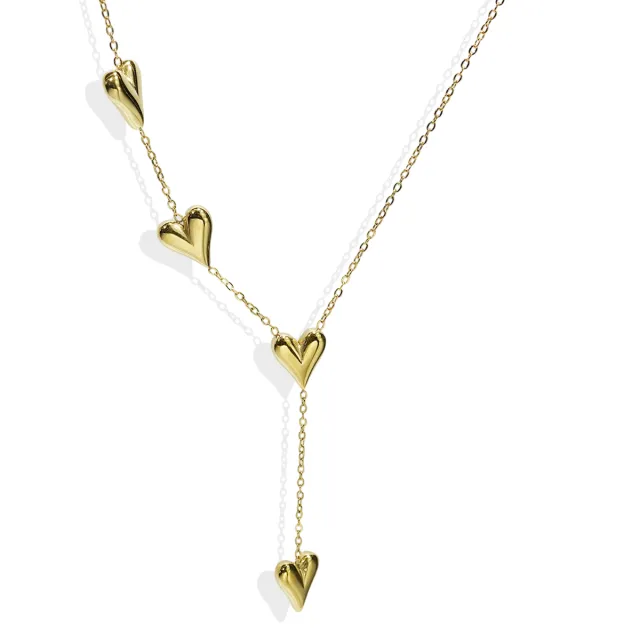 Lxalry 18K Gold Plated Heart Necklace Recycled Stainless Steel Modern Minimalist Jewelry Hypoallergenic Ocean Safe Gift For Women Wife Mom Everyday... Hwcnjx40 - Shop at LoveMi