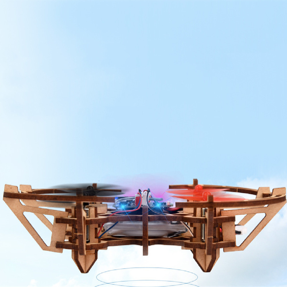 Drone Jouet en Bois Télécommandé — Puzzle 2.4GHz à Monter 2