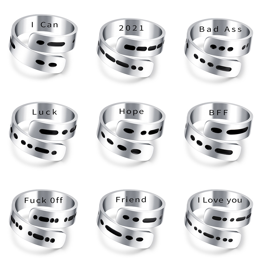 Morse Code Rings Go With Everything