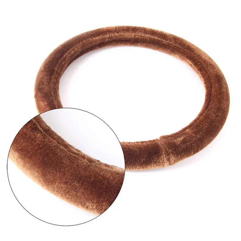 Automobile General Plush Steering Wheel Cover Car