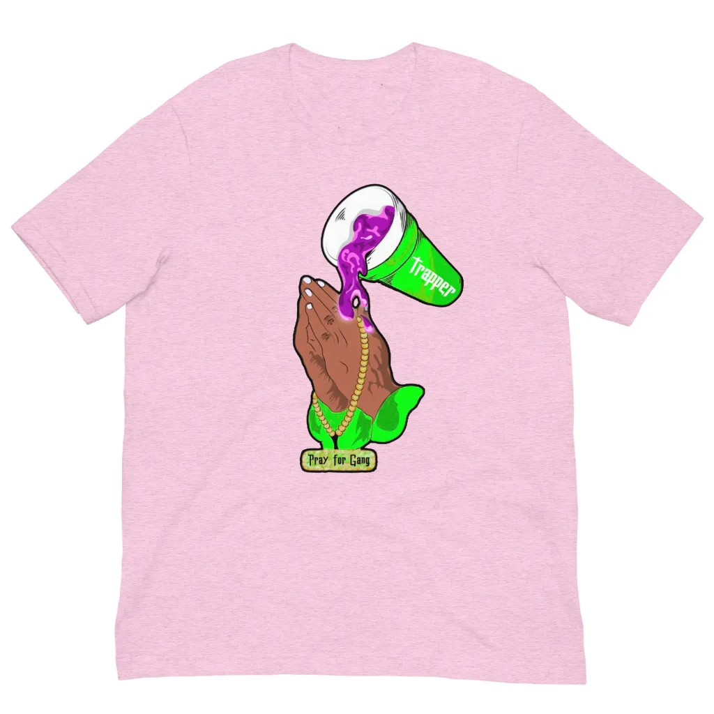 PRAY GANG Printed Street Short Sleeves - Pink
