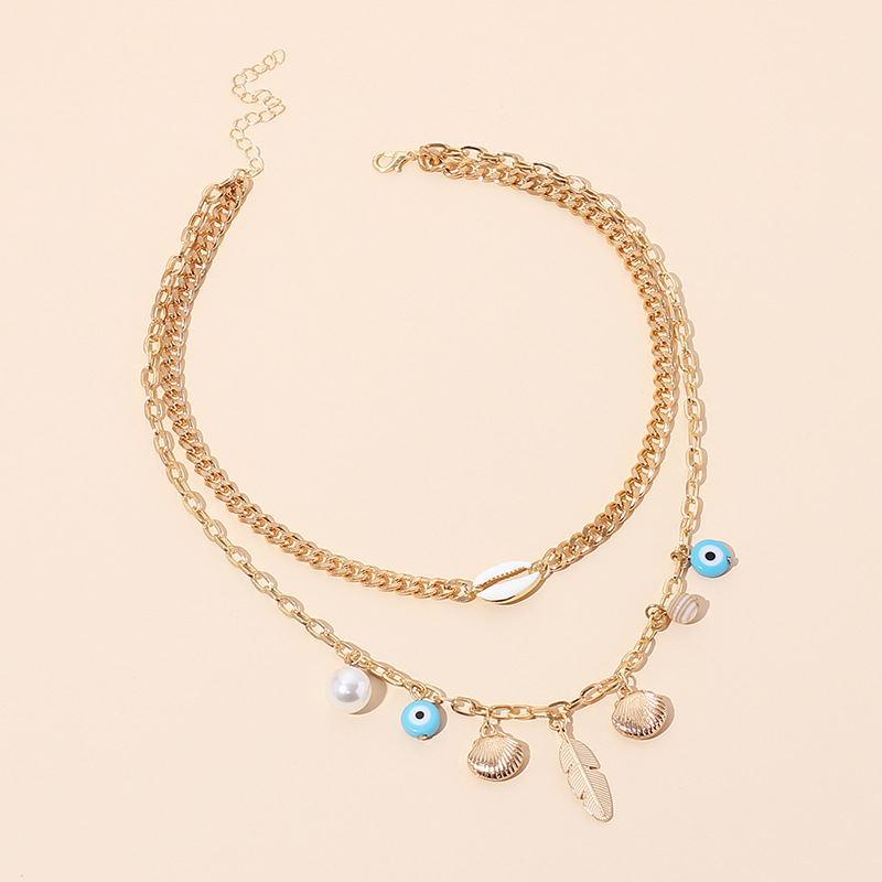 Shell Multilayer Necklace European And American Punk