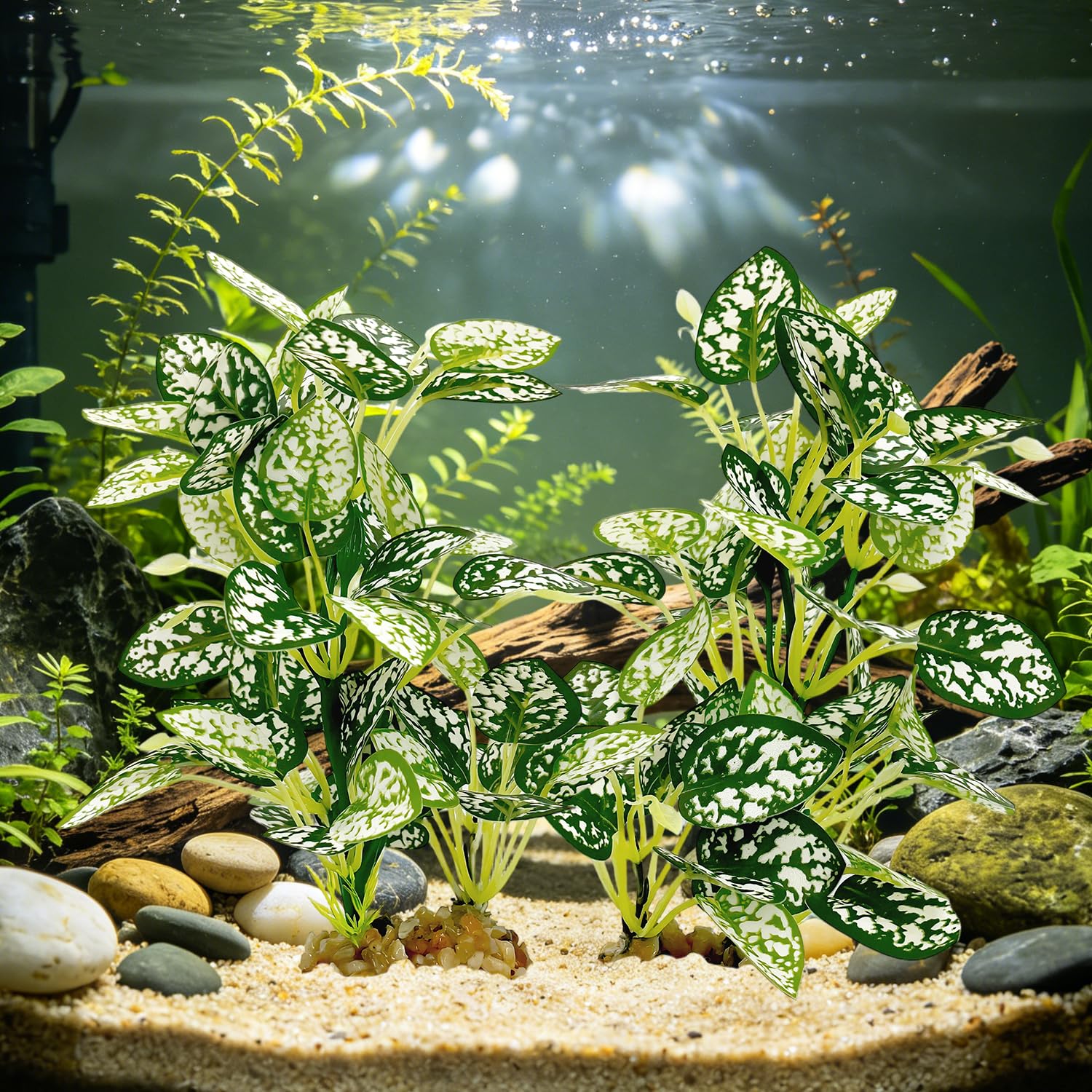 Silk Aquarium Plants 2-Pack, 8.6-inch Artificial Aquarium Silk Plants -  Simulated Fish Habitat Decor, Safe Silk Plants For Aquariums Fish Fishbowl — foto 14