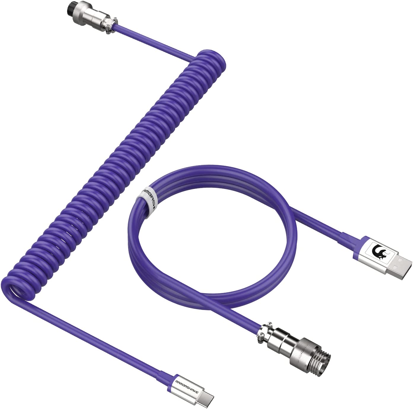Purple  Type C Cable, Charging Cable, Data Transfer Cable For Mobile Phone, Keyboard - Image 1