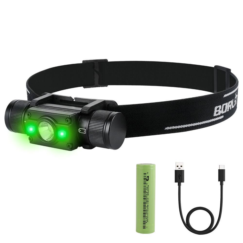 Rechargeable 990000LM 3xLED Super Bright Headlamp Green White Head Light Torch — image 4