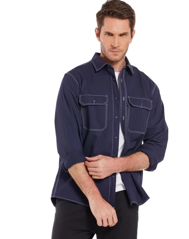 Title 4, Herren Casual Langarmshirt – Bequem und stilvol...