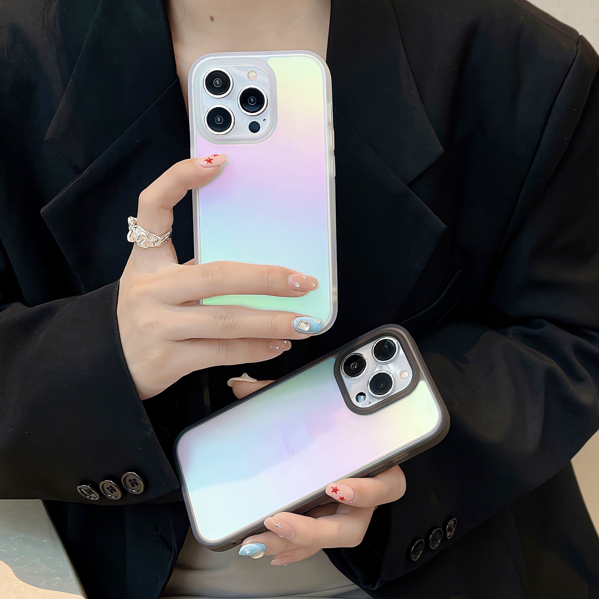 Title 7, Colorful Frosted Transparent Phone Case