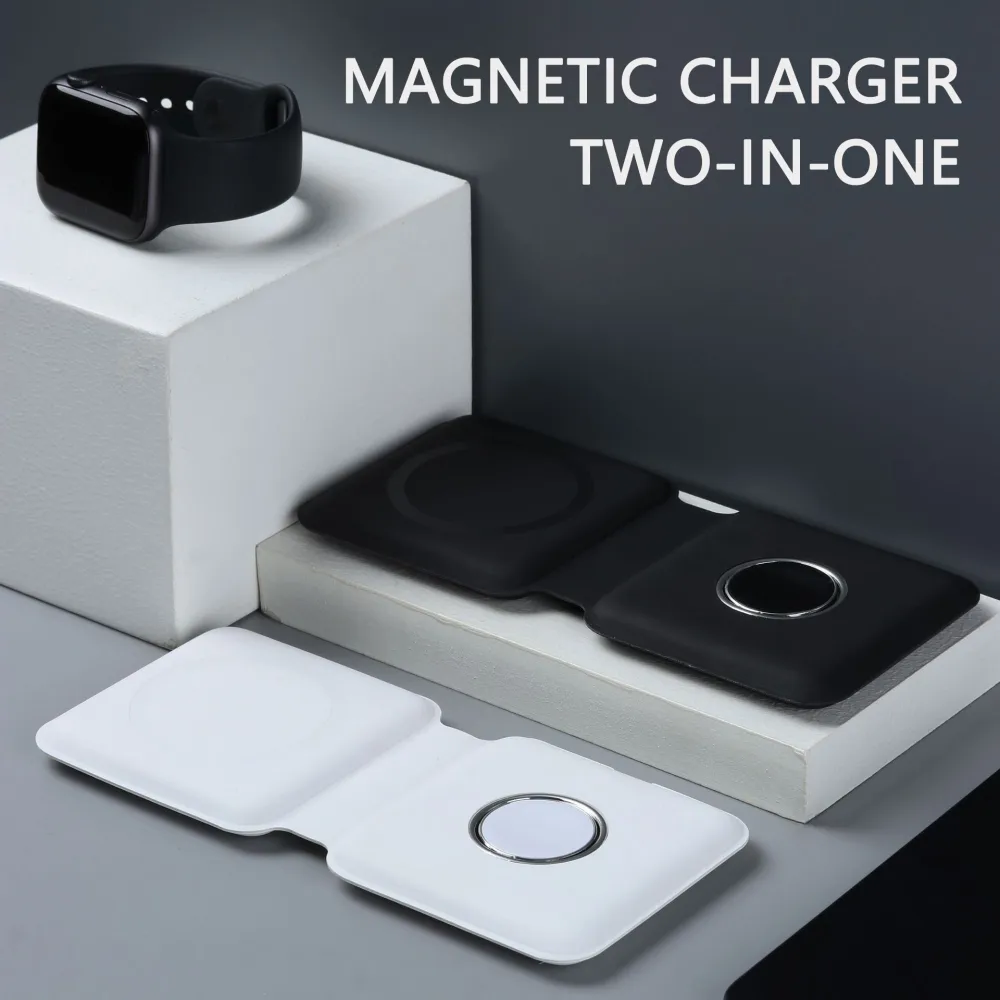 2 in 1 Magnetic Absorption Wireless Charging 15W Quick