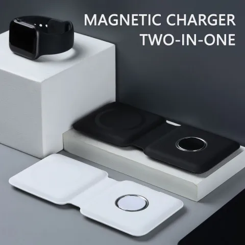 2 in 1 Magnetic Absorption Wireless Charging 15W Quick