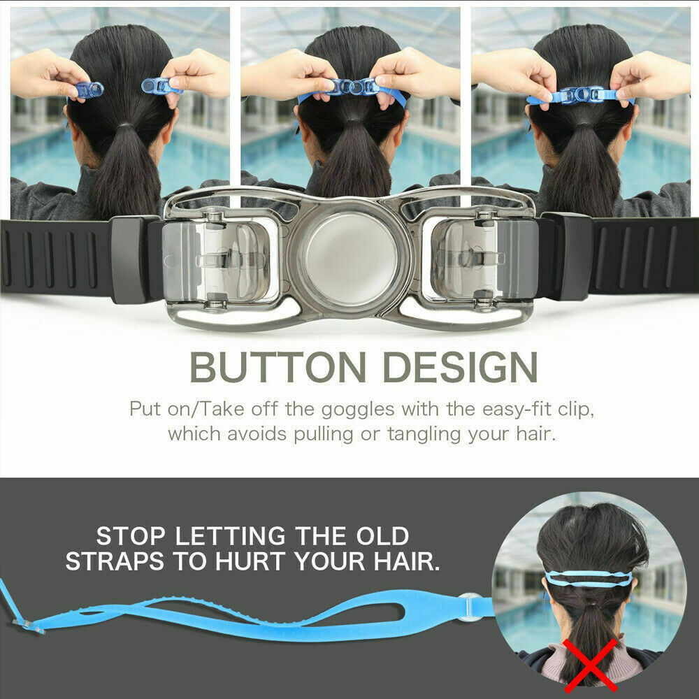Adjustable Anti Fog Swimming Goggles Ultra-clear Vision For Men Women Kids — image 9