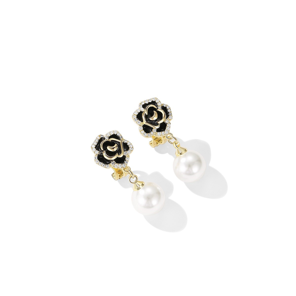Sasanqua Tassel Earrings Floral Design