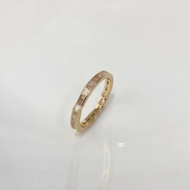 Ladies Fashion Stacked Heart Full Diamond Ring