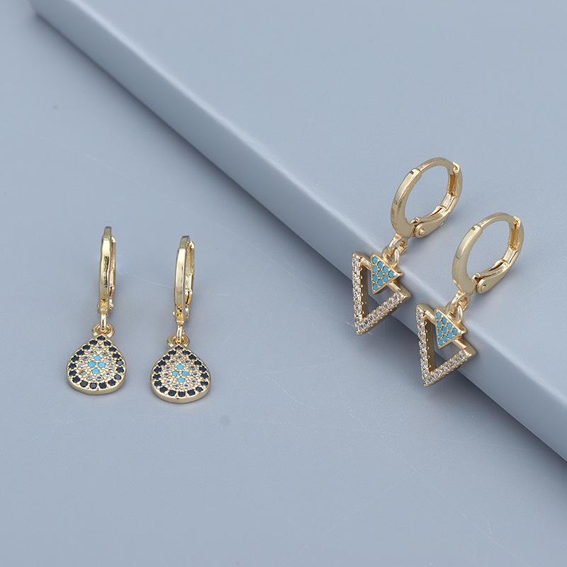 Title 1, Copper-plated Gold Micro-inlaid Zircon Geometri...