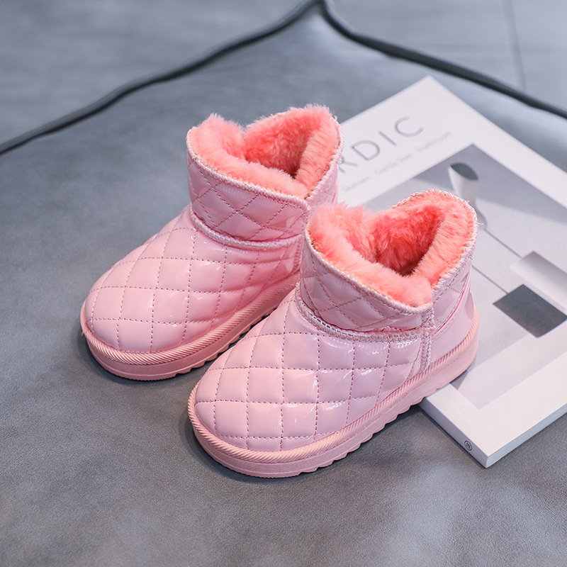 Thicken Korean Style Boots For Girls And Students To Keep Warm Pink - Shop at LoveMi