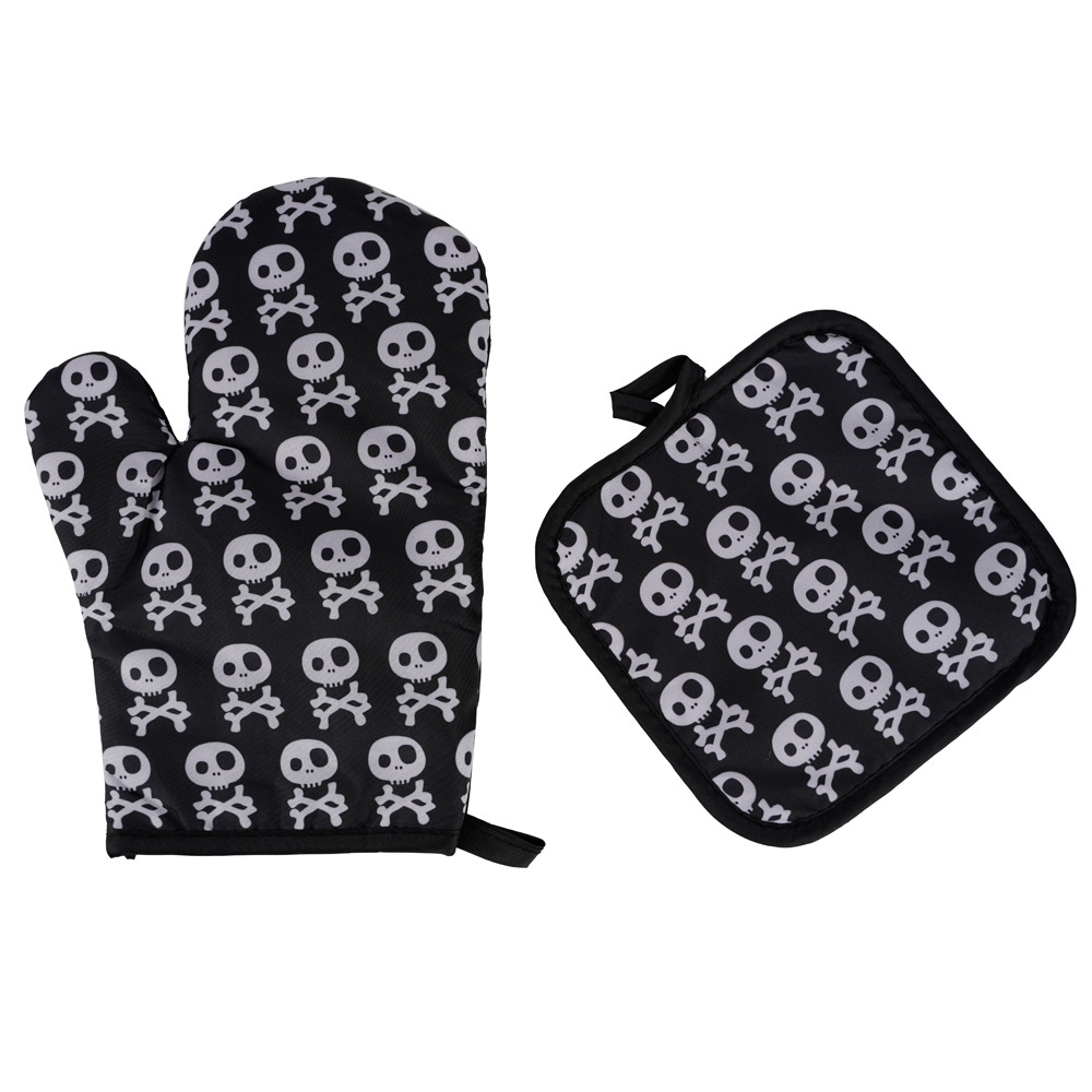 Title 2, Halloween Pattern Microwave Oven Insulated Gloves