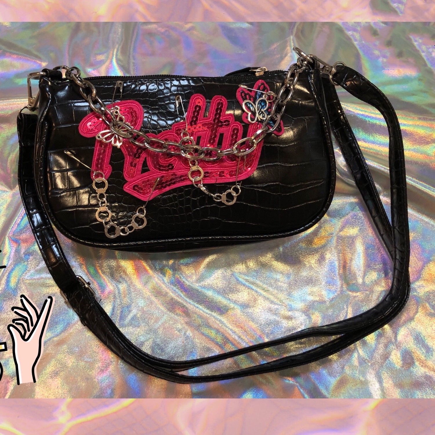 Ins Handcuffs Wind Underarm Bag