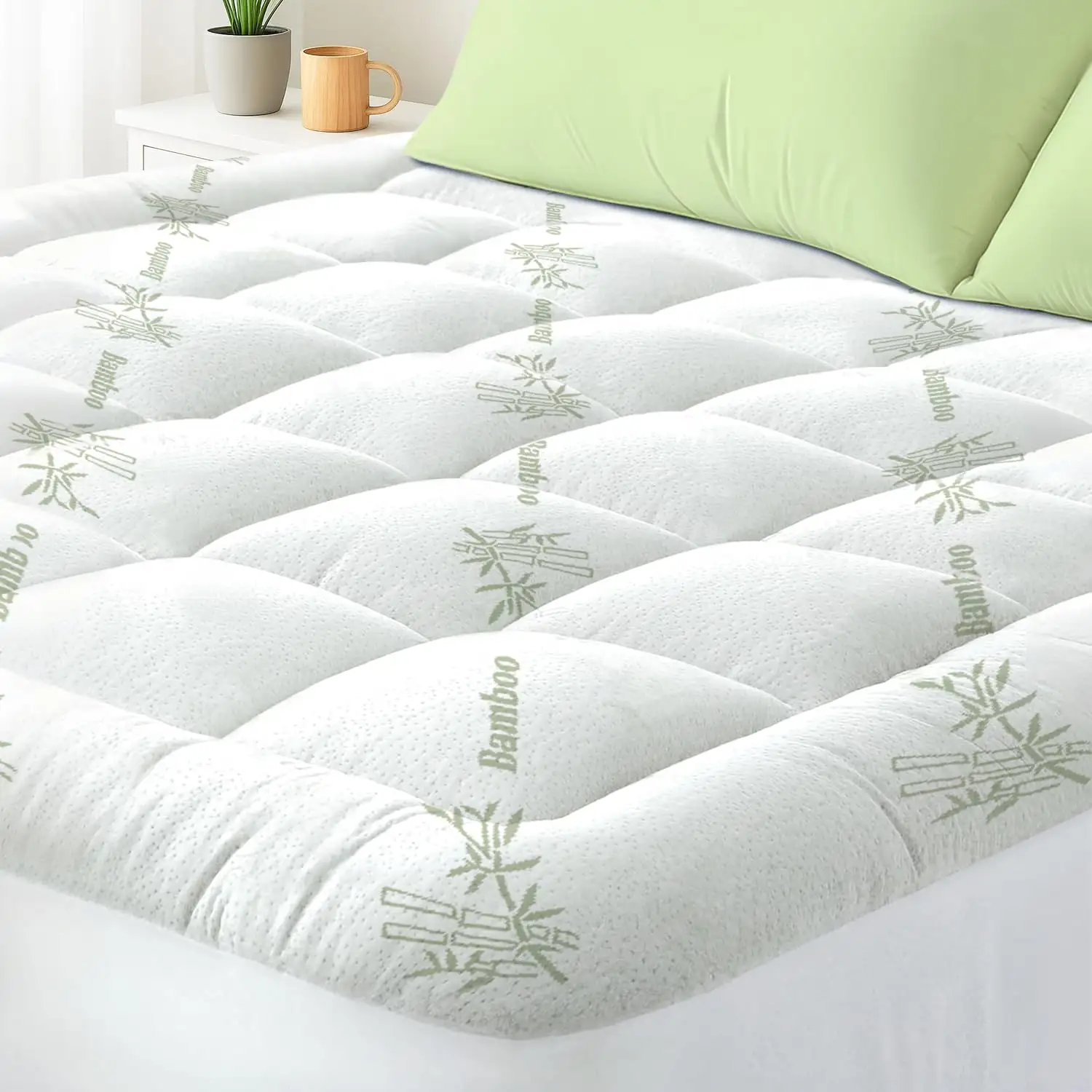 Queen Mattress Topper Viscose Derived From Bamboo