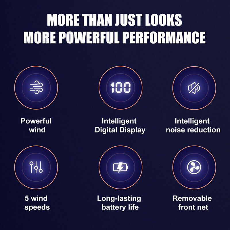 Portable Hand-held Fan Mini Folding Desk Fan Cooler Cooling USB Rechargeable 13