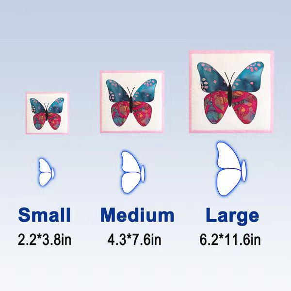 Title 1, Beautiful Butterfly Template Set Sewing Ruler