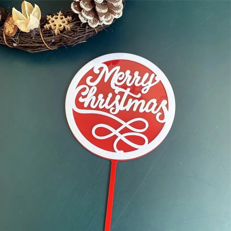 Bake Cake Decorations For Christmas - 965Red