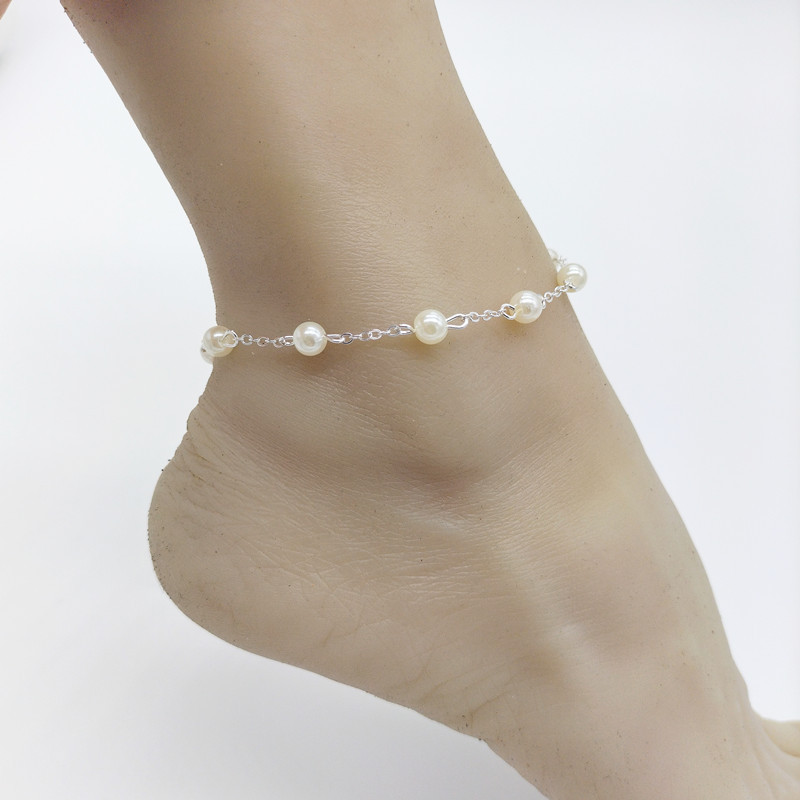 Title 2, Fashion Women Imitation Pearl Foot Ornaments