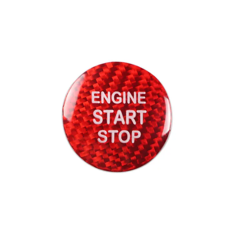 Crown C-hr One-key Starter Stickers Car Interior Real Carbon